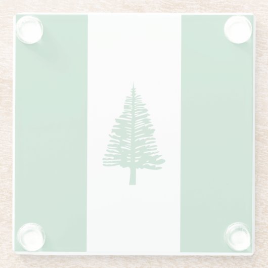 Flagge der Norfolk Glasuntersetzer (Rückseite)