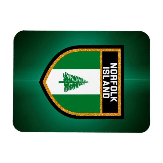 Flagge der Norfolk Magnet (Horizontal)