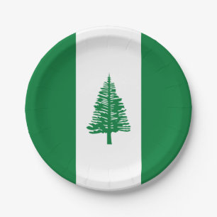 Flagge der Norfolk Pappteller