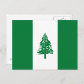 Flagge der Norfolk Postkarte (Vorne/Hinten)