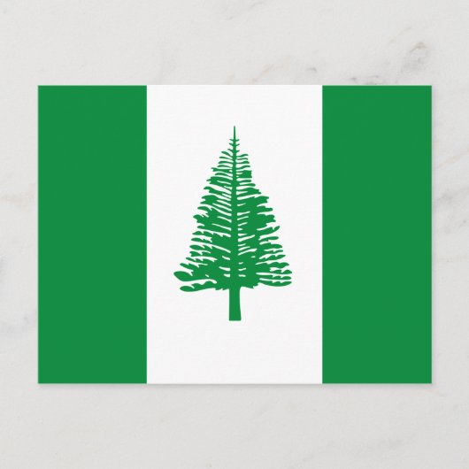 Flagge der Norfolk Postkarte (Vorderseite)