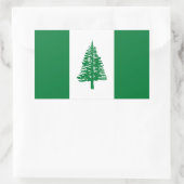 Flagge der Norfolk Rechteckiger Aufkleber (Tasche)