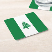 Flagge der Norfolk Rechteckiger Pappuntersetzer (angewinkelt)