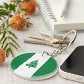 Flagge der Norfolk Schlüsselanhänger (Vorderseite rechts)