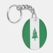 Flagge der Norfolk Schlüsselanhänger (Vorderseite links)