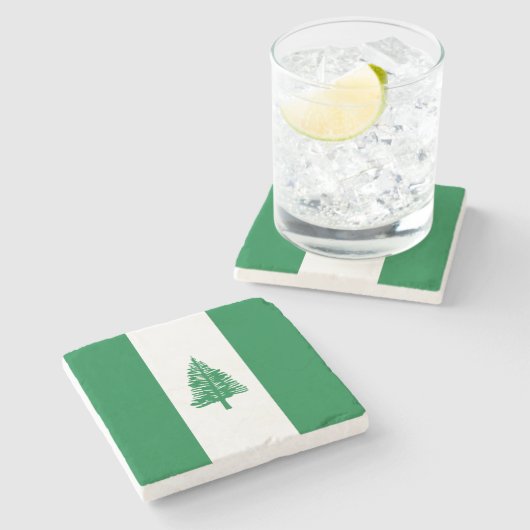 Flagge der Norfolk Steinuntersetzer (Seitenansicht)