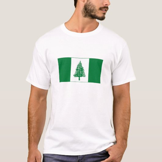 Flagge der Norfolk T-Shirt (Vorderseite)