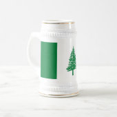 Flagge der Norfolkinsel Bierglas (Vorderseite Links)
