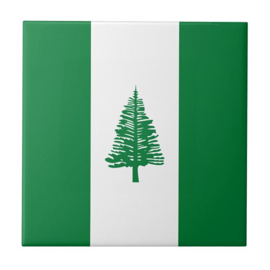 Flagge der Norfolkinsel Fliese (Vorderseite)
