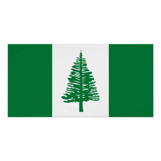 Flagge der Norfolkinsel Poster (Vorderseite)