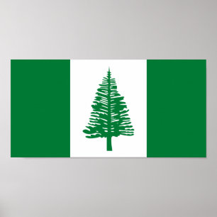 Flagge der Norfolkinsel Poster
