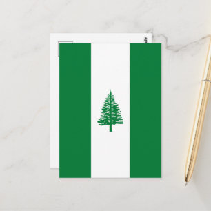 Flagge der Norfolkinsel Postkarte
