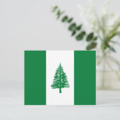 Flagge der Norfolkinsel Postkarte (Stehend Vorderseite)