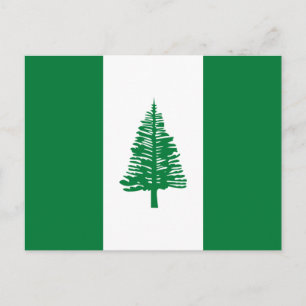 Flagge der Norfolkinsel Postkarte