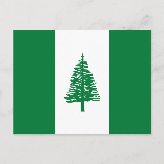 Flagge der Norfolkinsel Postkarte (Vorderseite)