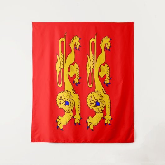 Flagge der Normandie Wandteppich (Vorderseite)