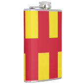 Flagge der Northumberland Flasche Flachmann (Rechts)