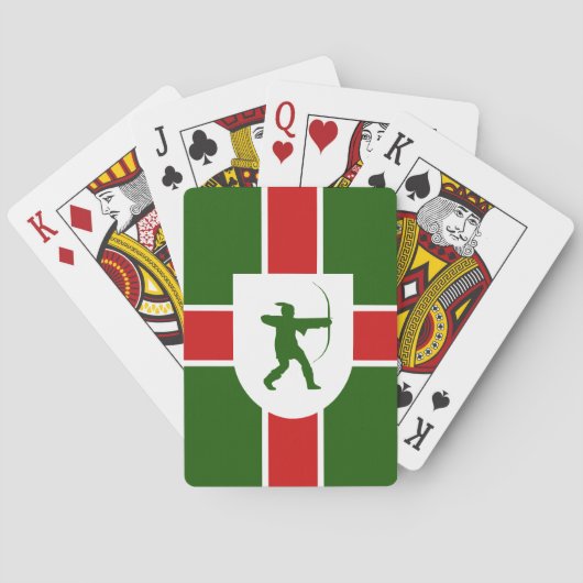 Flagge der Nottinghamshire Spielkarten (Rückseite)