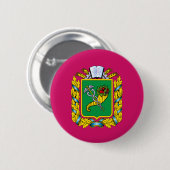 Flagge der Oblast Kharkiv Button (Vorne & Hinten)
