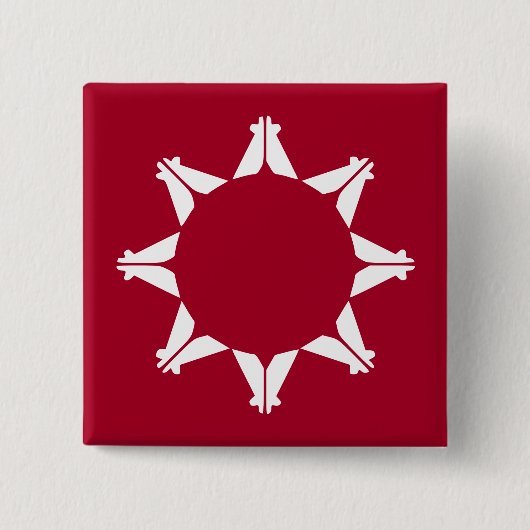 Flagge der Oglala Lakota Sioux Button (Vorderseite)