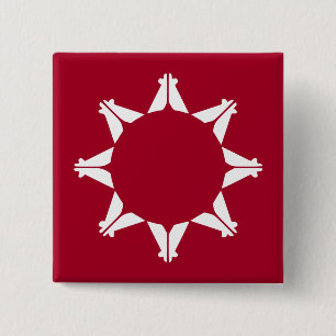 Flagge der Oglala Lakota Sioux Button
