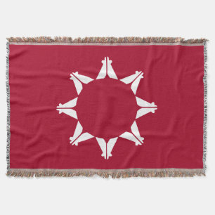 Flagge der Oglala Lakota Sioux Decke