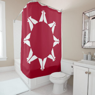 Flagge der Oglala Lakota Sioux Duschvorhang