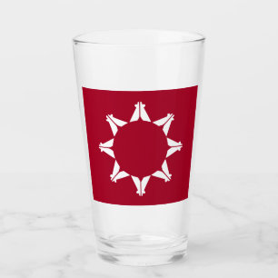 Flagge der Oglala Lakota Sioux Glas