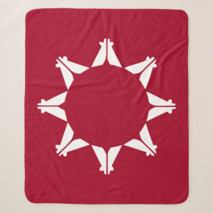 Flagge der Oglala Lakota Sioux Sherpadecke