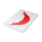 Flagge der Osterinsel (Rapa Nui) Badematte (Schrägansicht)