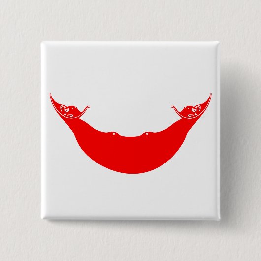 Flagge der Osterinsel (Rapa Nui) Button (Vorderseite)