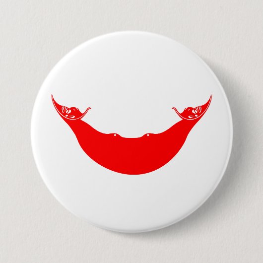 Flagge der Osterinsel (Rapa Nui) Button (Vorderseite)