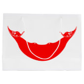 Flagge der Osterinsel (Rapa Nui) Große Geschenktüte (Rückseite)