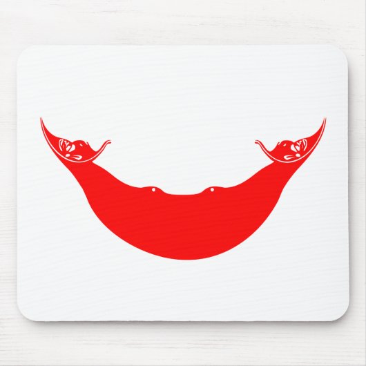 Flagge der Osterinsel (Rapa Nui) Mousepad (Vorne)