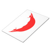 Flagge der Osterinsel (Rapa Nui) Notizblock (angewinkelt)