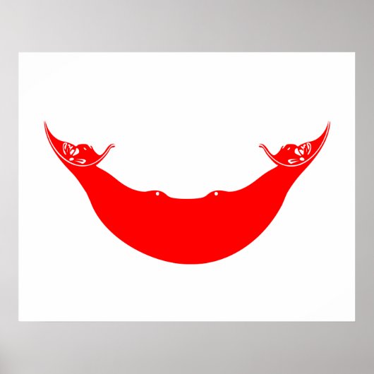 Flagge der Osterinsel (Rapa Nui) Poster (Vorne)