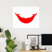 Flagge der Osterinsel (Rapa Nui) Poster (Heimbüro)