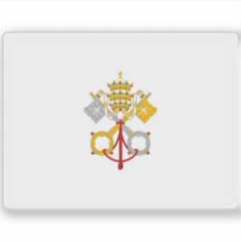 Flagge der päpstlichen Staaten (1803-1825) Aufkleber