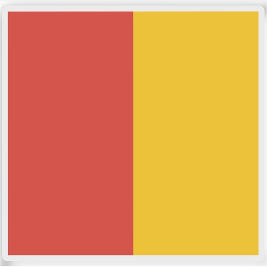 Flagge der päpstlichen Staaten (vor 1808) Aufkleber (Vorderseite)