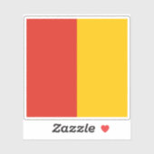 Flagge der päpstlichen Staaten (vor 1808) Aufkleber (Blatt)