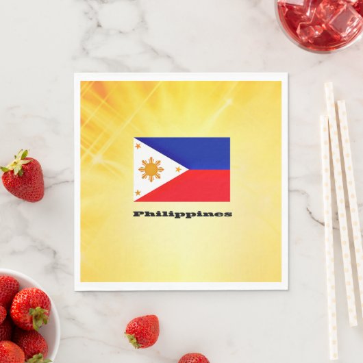 Flagge der Philippinen, Archipel, Serviette (Beispiel)