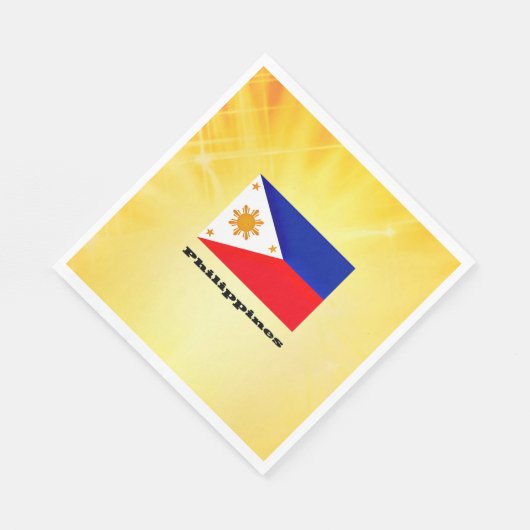 Flagge der Philippinen, Archipel, Serviette (Ecke)