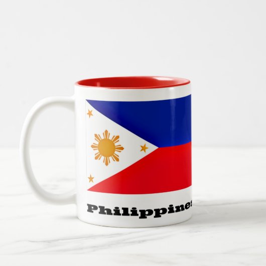 Flagge der Philippinen, Archipel, Zweifarbige Tasse (Links)