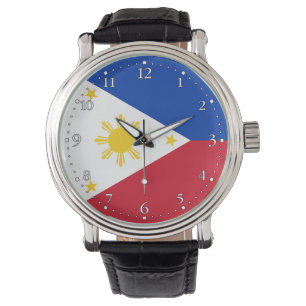 Flagge der Philippinen Armbanduhr