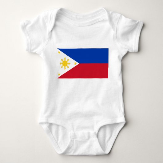 Flagge der Philippinen Baby Strampler (Vorderseite)