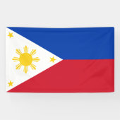 Flagge der Philippinen Banner (Horizontal)