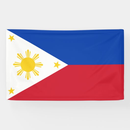 Flagge der Philippinen Banner (Horizontal)