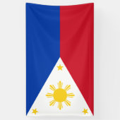 Flagge der Philippinen Banner (Vertikal)