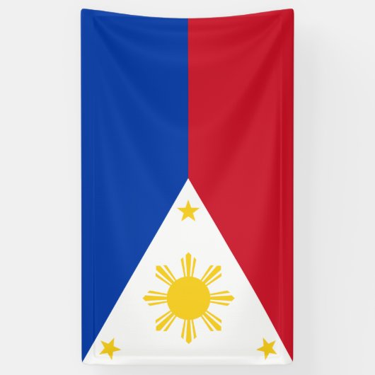 Flagge der Philippinen Banner (Vertikal)