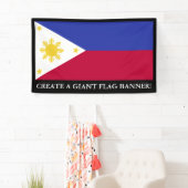 Flagge der Philippinen Banner (Insitu)